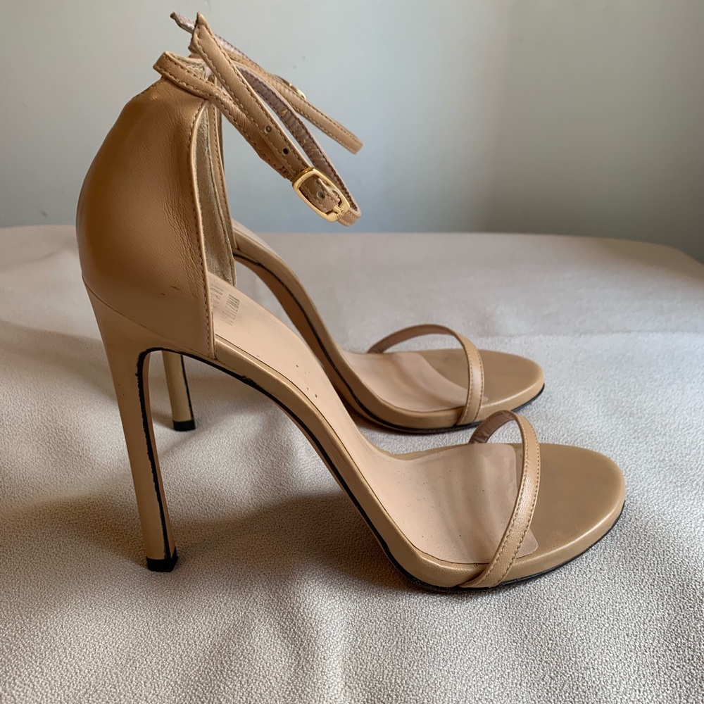 Iconic Nudist Beige Nappa Leather Sandal